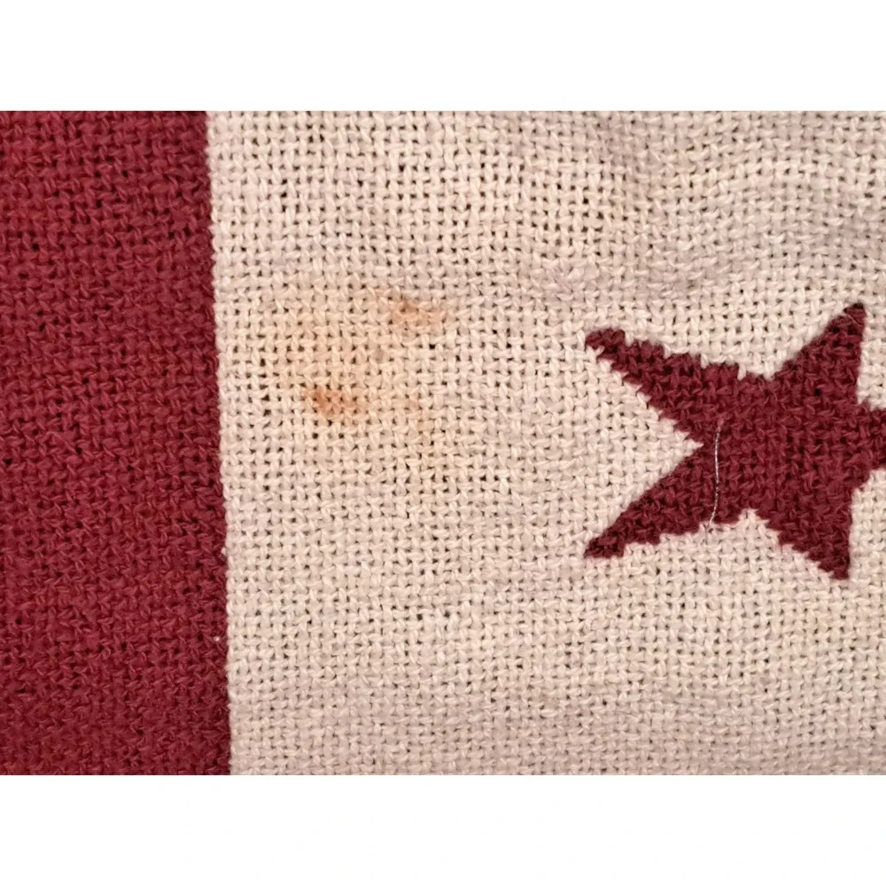 Woven American Flag Throw Blanket Stars and Stripes Patriotic Americana 44x32